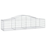 Cesti Gabbioni ad Arco 3 pz 200x50x40/60 cm Ferro Zincato