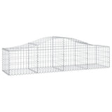 Cesti Gabbioni ad Arco 6 pz 200x50x40/60 cm Ferro Zincato