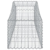 Cesti Gabbioni ad Arco 6 pz 200x50x40/60 cm Ferro Zincato