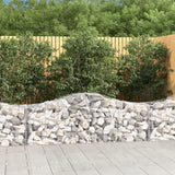 Cesti Gabbioni ad Arco 5 pz 200x50x60/80 cm Ferro Zincato