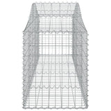 Cesti Gabbioni ad Arco 10 pz 200x50x60/80 cm Ferro Zincato