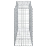Cesti Gabbioni ad Arco 15 pz 200x50x100/120 cm Ferro Zincato