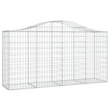 Cesti Gabbioni ad Arco 50 pz 200x50x100/120 cm Ferro Zincato