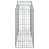 Cesti Gabbioni ad Arco 3 pz 200x50x120/140 cm Ferro Zincato