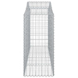 Cesti Gabbioni ad Arco 5 pz 200x50x120/140 cm Ferro Zincato