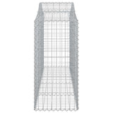 Cesti Gabbioni ad Arco 10 pz 200x50x120/140 cm Ferro Zincato