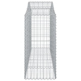 Cesti Gabbioni ad Arco 12 pz 200x50x120/140 cm Ferro Zincato