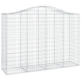 Cesti Gabbioni ad Arco 5 pz 200x50x140/160 cm Ferro Zincato