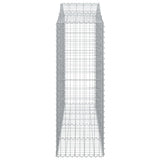 Cesti Gabbioni ad Arco 5 pz 200x50x140/160 cm Ferro Zincato
