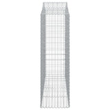 Cesti Gabbioni ad Arco 10 pz 200x50x160/180 cm Ferro Zincato