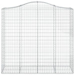 Cesti Gabbioni ad Arco 12 pz 200x50x180/200 cm Ferro Zincato