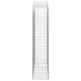 Cesti Gabbioni ad Arco 5 pz 200x50x220/240 cm Ferro Zincato