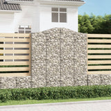 Cesti Gabbioni ad Arco 5 pz 200x50x220/240 cm Ferro Zincato
