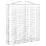 Cesti Gabbioni ad Arco 7 pz 200x50x220/240 cm Ferro Zincato
