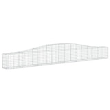 Cesti Gabbioni ad Arco 4 pz 400x30x40/60 cm Ferro Zincato