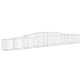 Cesti Gabbioni ad Arco 4 pz 400x30x40/60 cm Ferro Zincato