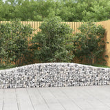 Cesti Gabbioni ad Arco 6 pz 400x30x40/60 cm Ferro Zincato