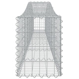 Cesti Gabbioni ad Arco 8 pz 400x30x40/60 cm Ferro Zincato
