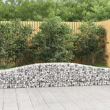 Cesti Gabbioni ad Arco 8 pz 400x30x40/60 cm Ferro Zincato