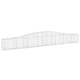 Cesti Gabbioni ad Arco 9 pz 400x30x40/60 cm Ferro Zincato