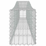 Cesti Gabbioni ad Arco 9 pz 400x30x40/60 cm Ferro Zincato