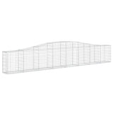 Cesti Gabbioni ad Arco 3 pz 400x30x60/80 cm Ferro Zincato