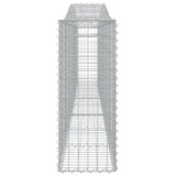 Cesti Gabbioni ad Arco 15 pz 400x30x80/100 cm Ferro Zincato