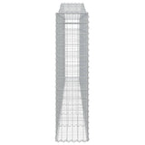 Cesti Gabbioni ad Arco 4 pz 400x30x120/140 cm Ferro Zincato