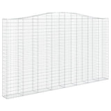 Cesti Gabbioni ad Arco 4 pz 400x30x220/240 cm Ferro Zincato