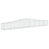 Cesti Gabbioni ad Arco 2 pz 400x50x40/60 cm Ferro Zincato