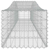 Cesti Gabbioni ad Arco 3 pz 400x50x40/60 cm Ferro Zincato