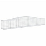 Cesti Gabbioni ad Arco 6 pz 400x50x60/80 cm Ferro Zincato