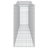 Cesti Gabbioni ad Arco 15 pz 400x50x100/120 cm Ferro Zincato