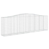 Cesti Gabbioni ad Arco 8 pz 400x50x120/140 cm Ferro Zincato