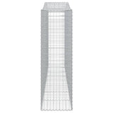 Cesti Gabbioni ad Arco 2 pz 400x50x160/180 cm Ferro Zincato