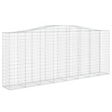 Cesti Gabbioni ad Arco 8 pz 400x50x160/180 cm Ferro Zincato