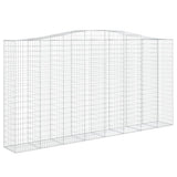 Cesti Gabbioni ad Arco 2 pz 400x50x200/220 cm Ferro Zincato