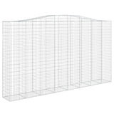 Cesti Gabbioni ad Arco 7 pz 400x50x220/240 cm Ferro Zincato
