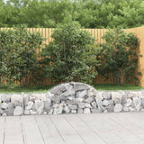 Cesti Gabbioni ad Arco 5 pz 200x30x40/60 cm Ferro Zincato