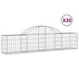 Cesti Gabbioni ad Arco 30 pz 200x30x40/60 cm Ferro Zincato