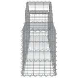 Cesti Gabbioni ad Arco 30 pz 200x30x40/60 cm Ferro Zincato