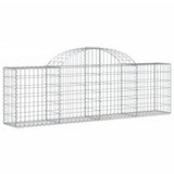 Cesti Gabbioni ad Arco 11 pz 200x30x60/80 cm Ferro Zincato