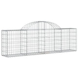 Cesti Gabbioni ad Arco 13 pz 200x30x60/80 cm Ferro Zincato