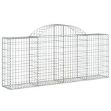 Cesti Gabbioni ad Arco 18 pz 200x30x80/100 cm Ferro Zincato