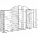 Cesti Gabbioni ad Arco 7 pz 200x30x100/120 cm Ferro Zincato