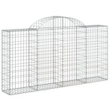 Cesti Gabbioni ad Arco 9 pz 200x30x100/120 cm Ferro Zincato