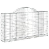 Cesti Gabbioni ad Arco 30 pz 200x30x100/120 cm Ferro Zincato
