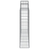 Cesti Gabbioni ad Arco 3 pz 200x30x120/140 cm Ferro Zincato