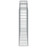 Cesti Gabbioni ad Arco 7 pz 200x30x120/140 cm Ferro Zincato