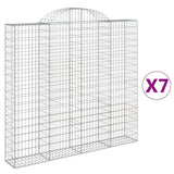 Cesti Gabbioni ad Arco 7 pz 200x30x180/200 cm Ferro Zincato